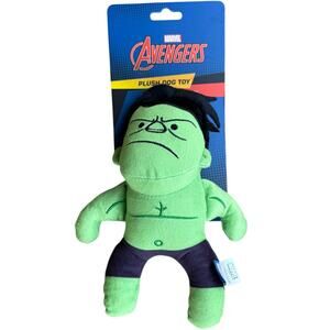 Marvel Avengers The Hulk Green Plush Dog Toy Stuffy Thrash Smash Toss NWT Disney